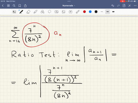 point-use-the-ratio-test-to-determine-whether-converges-or-diverges_-8n-2-n16-a-find-the-ratio-of-successive-terms-write-your-answer-as-a-fully-simplified-fraction-for-n-16-an1-lim-il-0l-an-55242