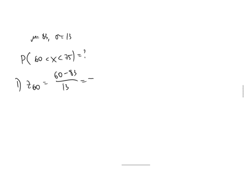 the-time-needed-to-complete-a-final-examination-in-a-particular-college-course-is-normally-distributed-with-a-mean-of-83-minutes-and-a-standard-deviation-of-13-minutes-what-is-the-probabilit-82238
