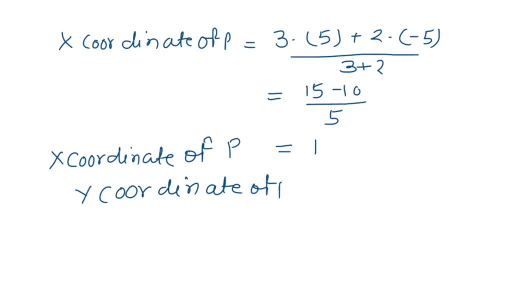 SOLVED (1) Which point on the line segment from (1,5) to (9,11