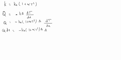 the-thermal-conductivity-of-a-slab-varies-as-k-k-1-t-a-determine-the-heat-flow-through-a-slab-of-thickness-l-m-and-surface-temperatures-ti-and-t-30-b-show-that-the-temperature-distribution-o-22133