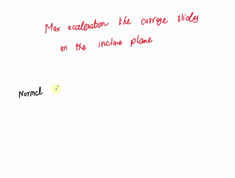 particle-in-carriage-a-cylinder-of-mass-m-rests-in-a-supporting-carriage-as-shown-calculate-the-maximum-acceleration-the-carriage-can-be-given-up-the-incline-as-function-of-0-b-and-g-so-that-10328