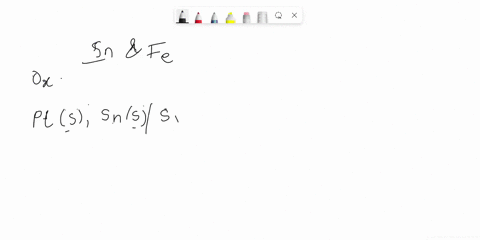 a-write-the-cell-notation-for-an-electrochemical-cell-consisting-of-an-anode-where-sn-s-is-oxidized-to-sn2-aq-and-a-cathode-where-fe3-aq-is-reduced-to-fe2-aq-at-a-platinum-electrode-assume-a-11554