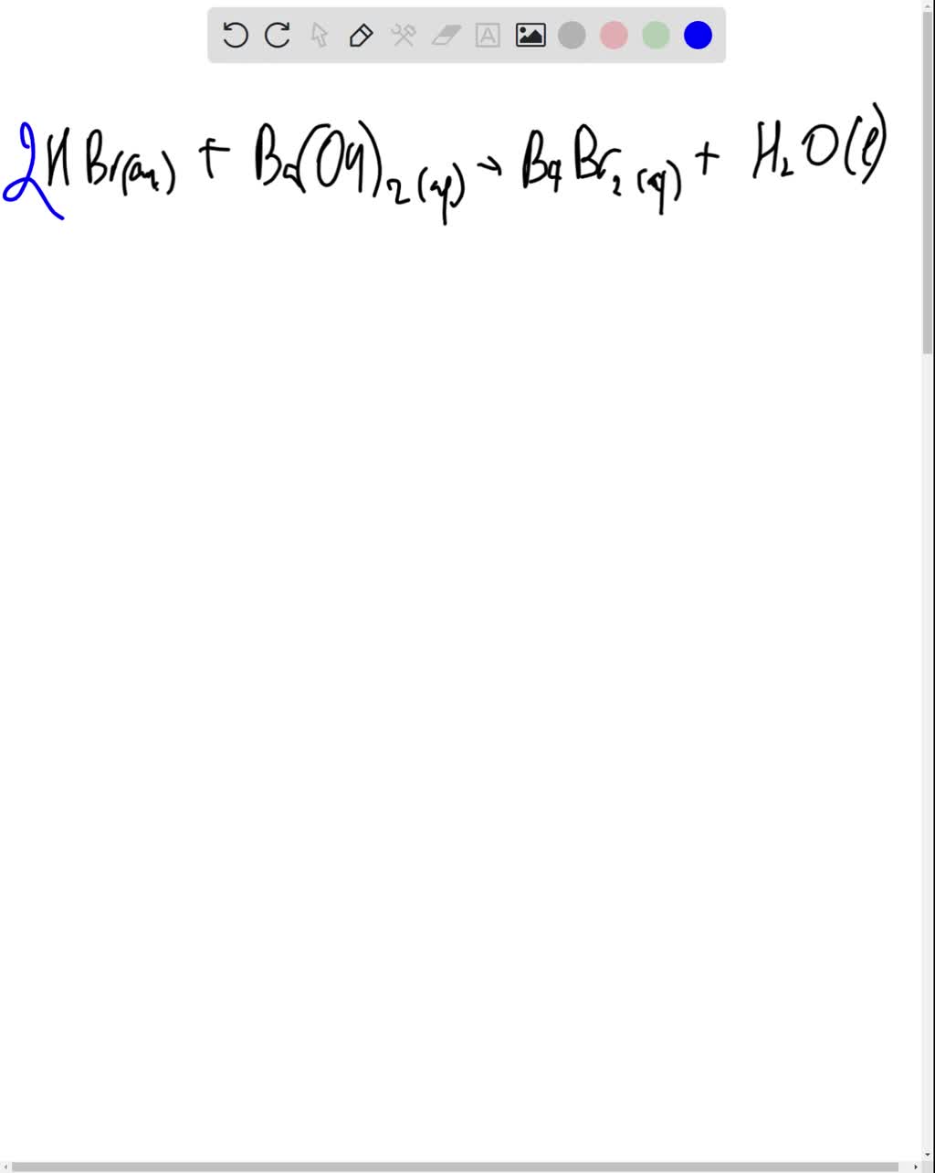 SOLVED: 'Which of the following equations represents the acid-base ...