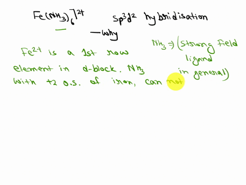 why-is-the-hybridisation-of-fenh362-is-sp3d2-inpite-of-nh3-being-strong-field-ligand-19541