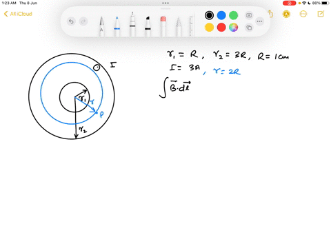 consider-the-long-l-b-cylindrical-shell-of-inner-radius-a-r-and-outer-radius-b-3r-as-shown-in-the-figure-the-current-i-3a-is-uniformly-distributed-over-the-cross-section-of-the-wire_-here-r-51371