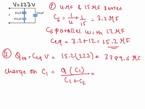 610-points-details-previous-answers-for-the-circuit-shown-in-the-figure-below-the-capacitors-were-each-discharged-before-being-connected-to-the-voltage-source-v-223-v-40-4f-120-4f-150-pf-a-f-02733