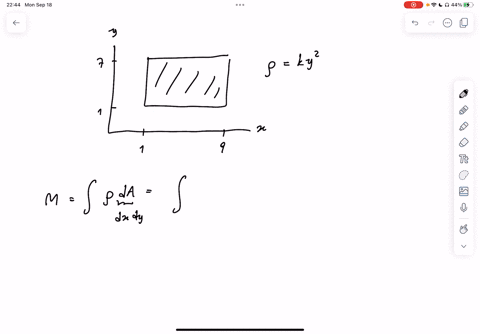 find-mass-mx-my-and-and-y-of-the-lamina-bounded-by-r-y-1-91-y-7-and-with-the-density-function-pz-y-k-y-provide-an-answer-accurate-to-at-least-2-decimal-places-lamina-problem-12-lamina-gree-a-20147