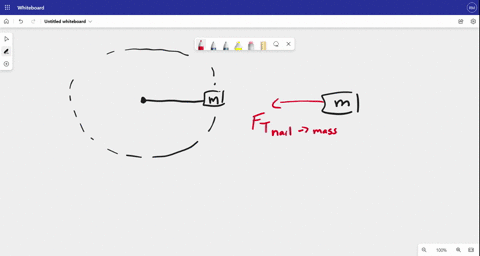 142-suppose-mass-is-moving-in-a-circular-path-on-a-frictionless-table-as-shown-in-figure-in-the-earth-string-frame-of-reference-there-is-no-centrifugal-force-pulling-the-mass-away-from-the-c-78276