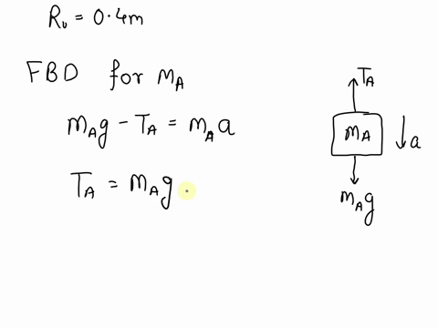 problem-5-torque-an-atwood-machine-consists-of-two-iasses-ia-70-kg-and-mb-82-kg-conected-by-cord-that-passes-over-pulley-free-to-rotate-about-fixed-axis-the-pulley-is-solid-cylinder-of-radiu-18297