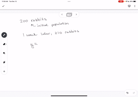a-population-of-200-rabbits-was-introduced-to-an-island-one-week-later-the-number-of-rabbits-was-210-the-number-of-rabbits-n-can-be-modelled-by-the-function-where-t-is-the-time-in-weeks-sinc-88117