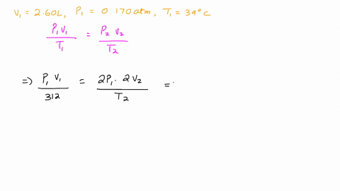 helium-gas-with-a-volume-of-260-l-under-a-pressure-of-0170-atm-and-at-a-temperature-of-390-c-is-warmed-until-both-pressure-and-volume-are-doubled-what-is-the-final-temperature-how-many-grams-91409