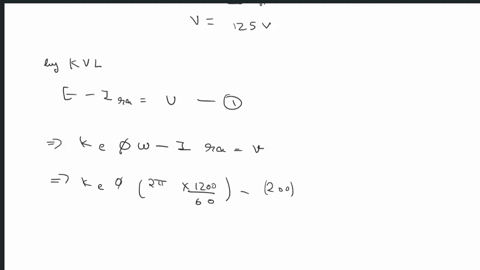 1-a-separately-excited-generator-when-running-at-1200-rpm-supplies-200a-at-125-v-to-a-circuit-of-constant-resistance-armature-circuit-resistance-is-010-ohm-determine-the-terminal-voltage-whe-93905