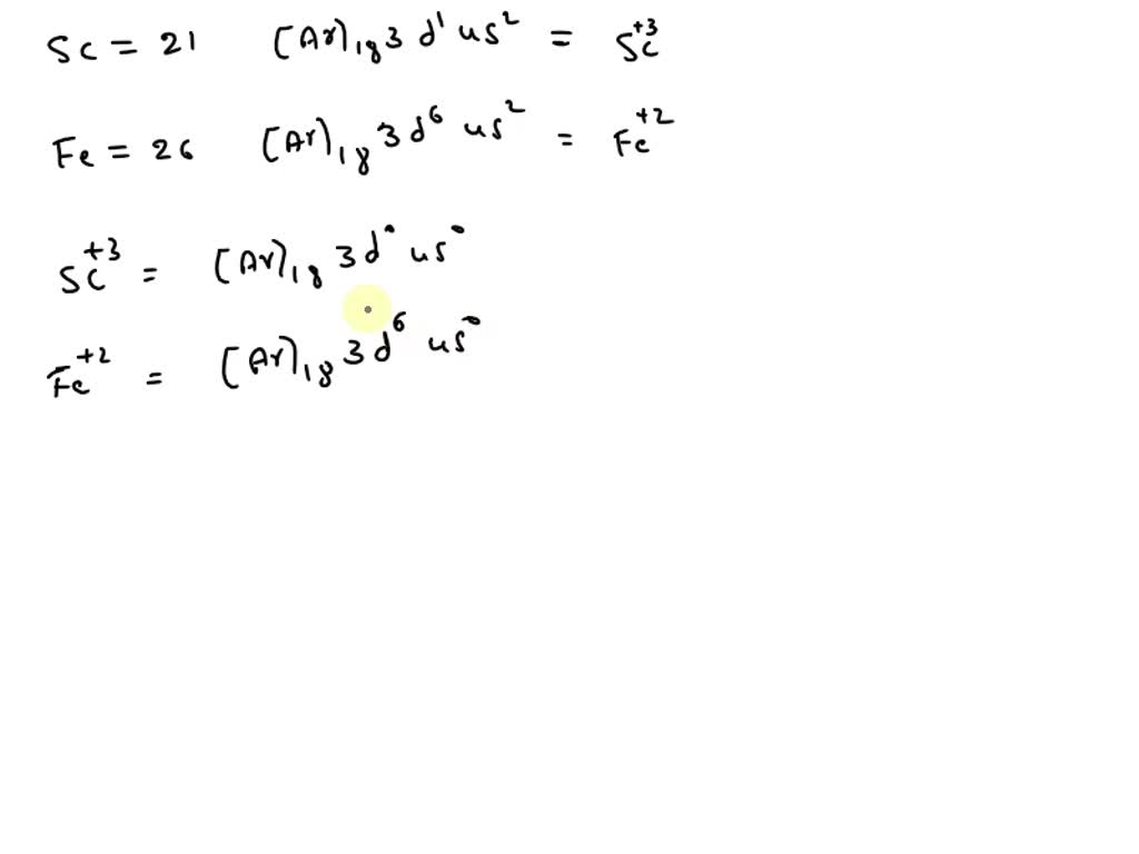 a) Explain, using the electron configurations of the elements and ions