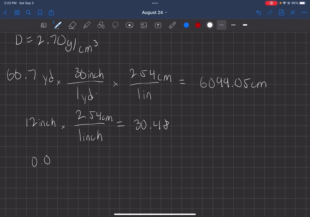 SOLVED A package of aluminum foil is 66.7 yd long, 12 in. wide, and 0.
