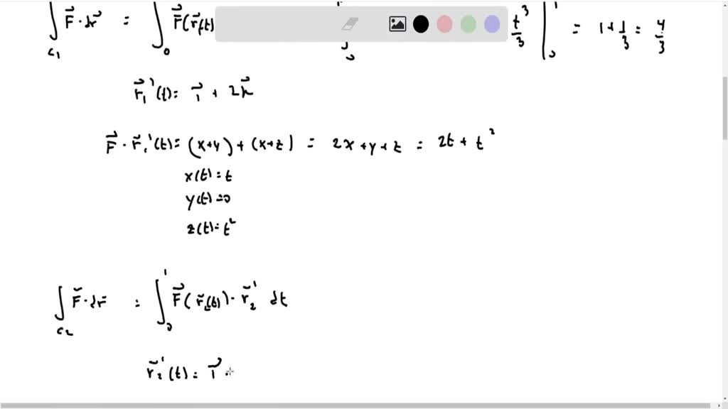 4 A Evaluate Int C F Dr Where F X Y Z X Y I Y E Y 2 J X Z K