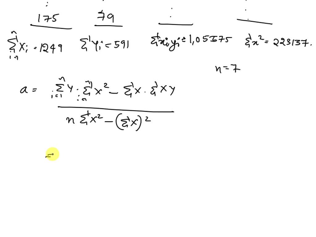 SOLVED: The following table displays the heights and masses for a group ...