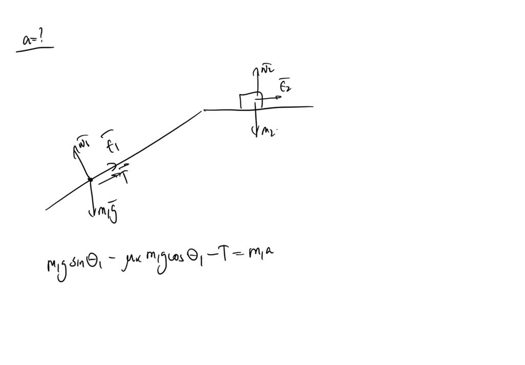 SOLVED 1) The two boxes below are initially at rest; connected by ropes and sitting on tables