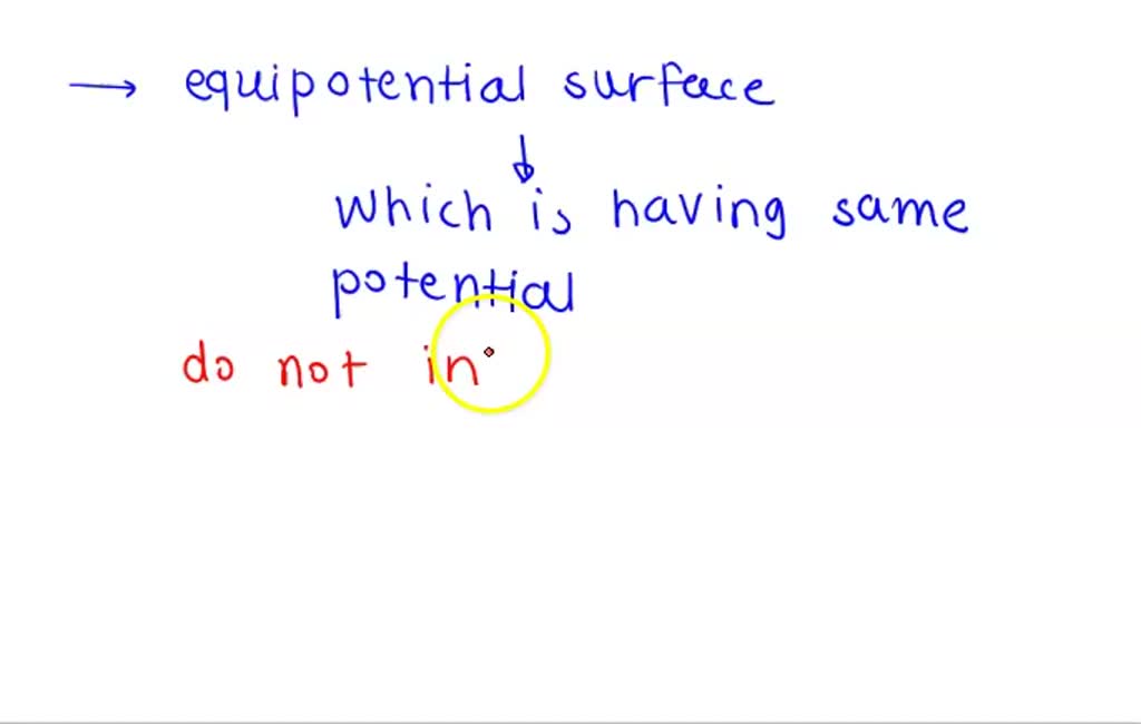 SOLVED 1. Is it possible for two equipotential surfaces to cross
