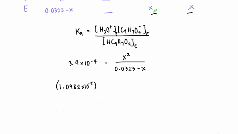 calculate-the-ph-of-a-00323-m-aqueous-solution-of-acetylsalicylic-acid-hc9h7o4-ka-3410-4-and-the-equilibrium-concentrations-of-the-weak-acid-and-its-conjugate-base