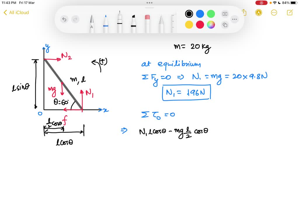 Problem 1: The 18-kg Ladder Is Released From Rest In The Position Shown ...