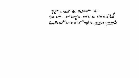 a-student-mixes-500-ml-of-200-x-10-3-m-feno33-with-500-ml-of-200-x-10-3-m-kscn-she-finds-that-in-the-equilibrium-mixture-the-concentration-of-fescn2-is-140-x-10-4-m-find-kc-for-fe3aq-a-calcu-34233