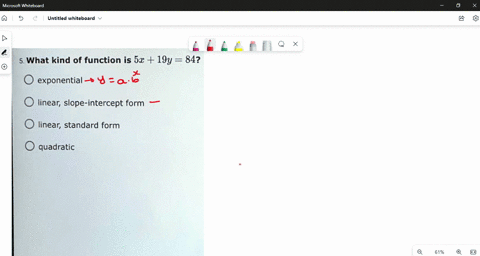 5-what-kind-of-function-is-52-19y-84-exponential-linear-slope-intercept-form-linear-standard-form-quadratic-69821