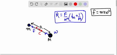 circling-particle-and-force-two-particles-of-mass-m-and-m-undergo-uniform-circular-motion-about-each-44495