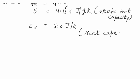 a-bomb-calorimetric-experiment-was-run-to-determine-the-enthalpy-of-combustion-of-ethanol-the-reaction-is-the-bomb-had-a-heat-capacity-of-510-jk-and-the-calorimeter-contained-690-g-of-water-56005