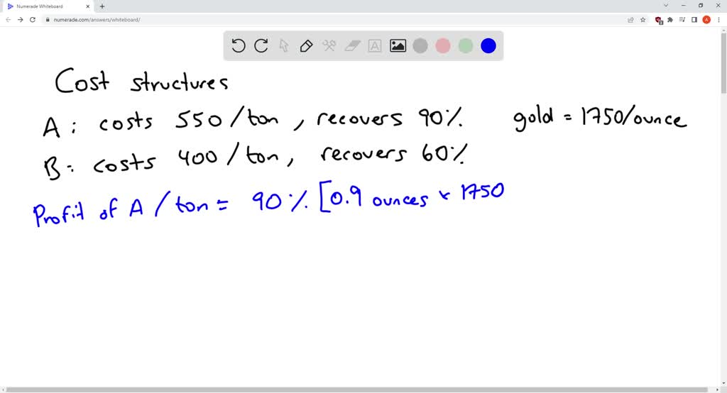 Ocean Water Contains 0.9 Ounces Of Gold Per Ton. Method A Costs 550 Per ...