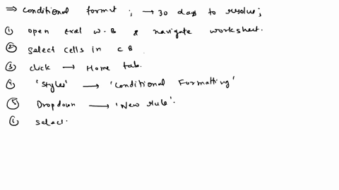 create-a-conditional-format-that-applies-red-fill-and-white-background-1-font-color-to-the-incidents-column-b-that-required-30-or-more-days-to-resolve-15924