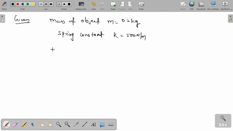 a-020-kg-object-attached-to-a-spring-whose-spring-constant-is-500-nm-executes-simple-harmonic-motion-if-its-maximum-acceleration-is-50-ms2-the-amplitude-of-its-oscillation-is-00020m-010m-020-59432