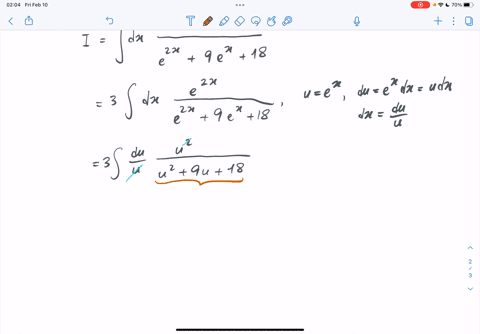 make-substitution-to-express-the-integrand-as-rational-function-and-then-evaluate-the-integral-use-c-for-the-constant-of-integration-3e2x-ezx-9ex-18-01318
