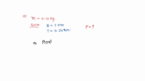 a-small-body-of-mass-010-kg-is-executing-shm-of-amplitude-10-m-and-period-020-sec-the-maximum-force-acting-on-it-is-5