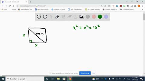 a-square-has-a-diagonal-10cm-what-is-the-area-of-the-square-16944