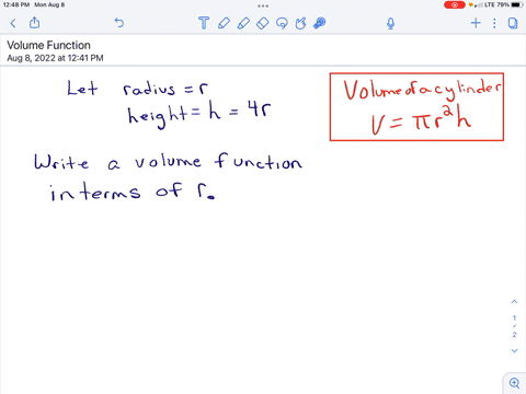 in-the-problem-you-are-asked-to-find-a-function-that-models-a-real-life-situation-use-the-principles-of-modeling-described-in-this-focus-to-help-you-the-height-of-a-cylinder-is-four-times-it-78639