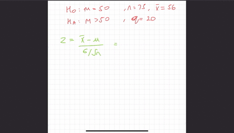 a-test-i-made-of-ho-m-50-versus-hi-m-50-a-sample-of-size-n-75-is-drawn-and-x-56-the-population-standard-deviation-is-q-20-a-compute-the-value-of-the-test-statistic-z-b-is-ho-rejected-at-the-a-005-leve