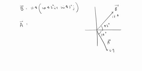 2-vectors-a-and-b-are-shownvector-c-is-given-by-c-a-bwhat-is-the-magnitude-and-direction-of-vector-c-134-54-a-69-a-47z95o-d-653710o-b-19046o-c-143144o-e-172110o-28957