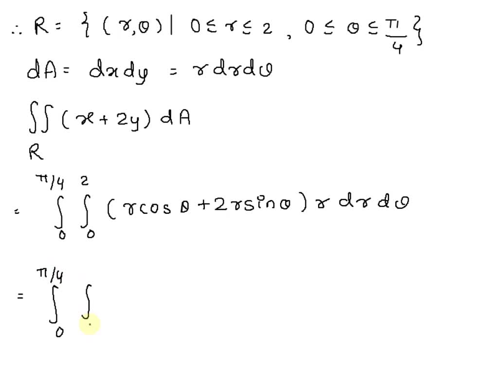 Solved Evaluate The Double Integral J X 2y Da Where R Is The Region Shown In The Figure R 1