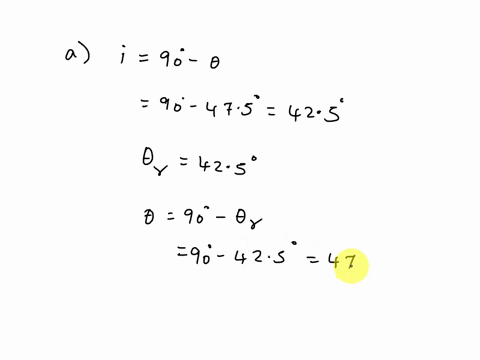 a-parallel-beam-of-light-in-air-makes-an-angle-of-475-with-the-surface-of-a-glass-plate-having-a-refractive-index-of-166-a-what-is-the-angle-between-the-reflected-part-of-the-beam-and-the-su-65673