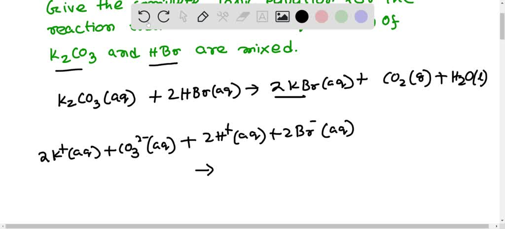 SOLVED: Give the complete ionic equation for the reaction (if any) that ...