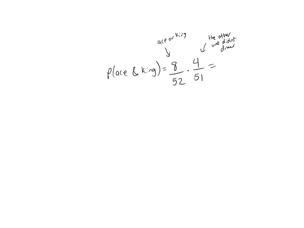SOLVED You draw two cards from a standard deck of 52 cards without