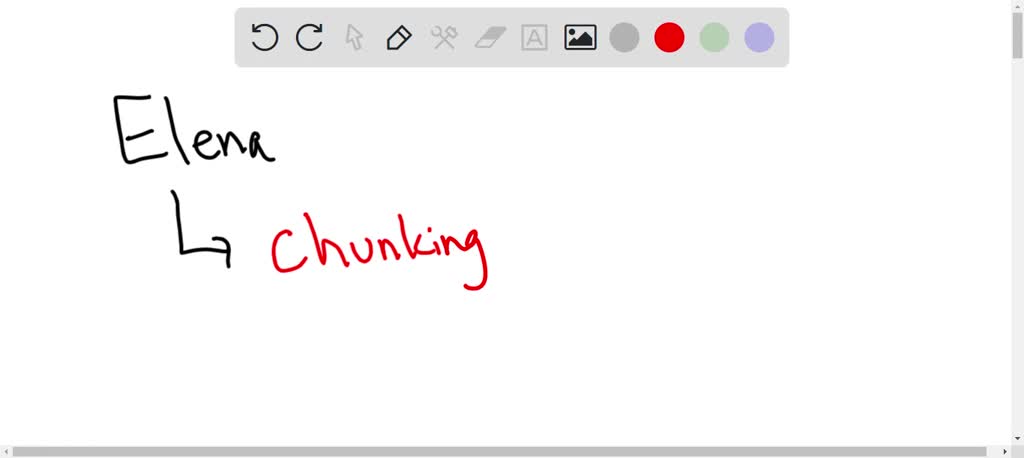 SOLVED: Elena finds it very difficult to remember a long string of