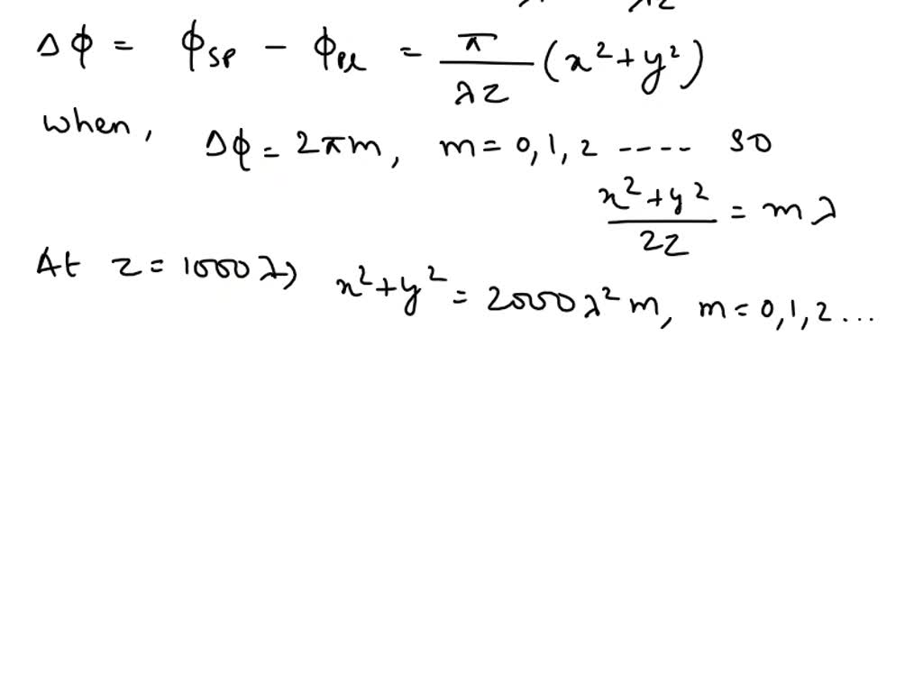 A Plane Wave And A Spherical Wave, Both Of The Same Wavelength, Are Co 