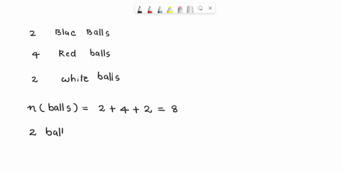 there-are-2-blue-balls-4-red-balls-and-2-white-balls-in-a-bag-of-balls-if-a-person-selects-two-of-the-balls-what-is-the-probability-that-the-second-one-is-blue-given-that-the-first-one-was-w-28974
