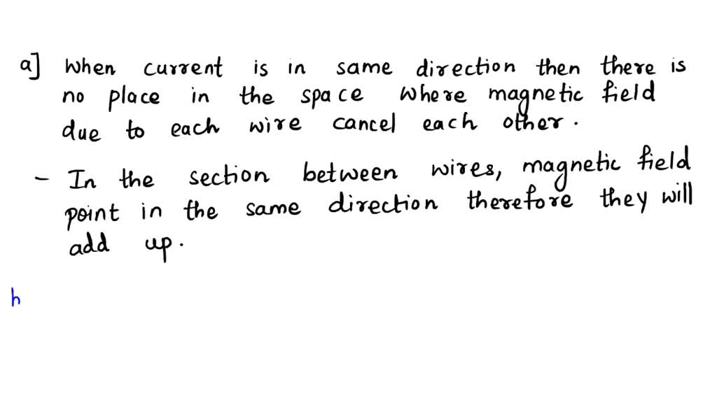 SOLVED Two very long, parallel wires carry equal currents in opposite