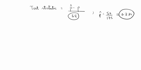 c-find-the-value-of-the-test-statistic-round-to-three-or-more-decimal-places-to-find-the-test-statistic-we-need-to-calculate-the-sample-proportion-and-the-standard-error-sample-proportion-p-96918