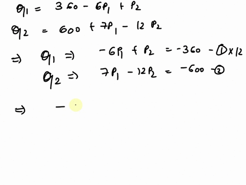 the-demand-functions-of-two-related-commodities-are-given-by-q1-360-6p1-p2-q2-600-7p1-12p2-where-p1-and-p2-are-the-corresponding-prices-of-the-two-commodities-i-analyse-whether-the-two-commo-81452