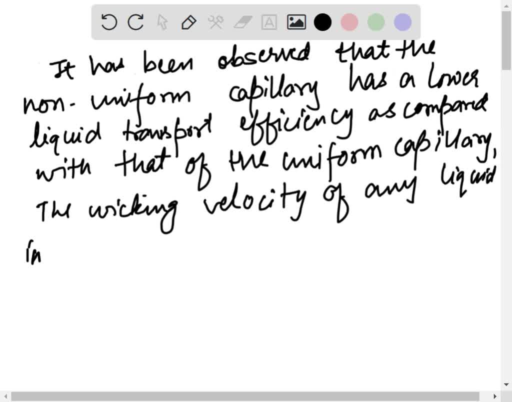 SOLVED The capillary tube used for measuring the coefficient of