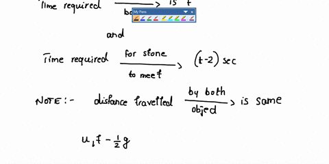 a-ball-is-thrown-vertically-upward-with-an-initial-speed-of-20ms-two-seconds-later-a-stone-is-thrown-from-the-same-initial-height-as-the-ball-with-final-speed-24ms-at-what-height-above-the-r-81196