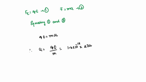 an-electron-is-placed-in-a-uniform-electric-field-of-strength-232-nc-directed-in-the-negative-x-direction-if-the-electron-is-at-rest-at-x-0-and-at-t-0-what-is-the-position-of-the-electron-at-90674